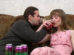 Ivan and Nelly are enjoying wine coolers that are made specifically to acquire a whore drunk and the hottie drinks down as much as that man gives her. The greater amount this chab pours the greater amount that hottie drinks and when this chab peels a banana for her to eat this hottie can't help but oblige his wicked desires. When a hottie chews a phallic fruit in such a lusty manner it's fastened to acquire a man all lustful and aroused. A little greater amount liquor and this guy's ready to make his move with this sexy slut. That Babe gives him head and then this man pounds her fur pie missionary and doggy style. It's great drunk hardcore sex for sure